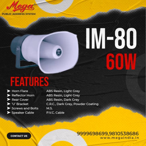 IM 80 60 watts Low impedance P.A unit horn combination.